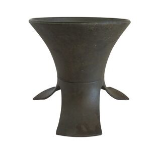 Vintage Copco Danish Chafing or Fondue Dish Stand Brutalist Cast Iron Tripod